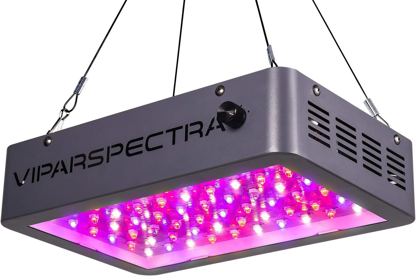 LED Grow Light, Newest Dimmable 600W LED Grow Light, with Daisy Chain, Dual Chips Full Spectrum LED Grow Lamp for Hydroponic Indoor Plants Veg and Flower Actual Power 132 Watt