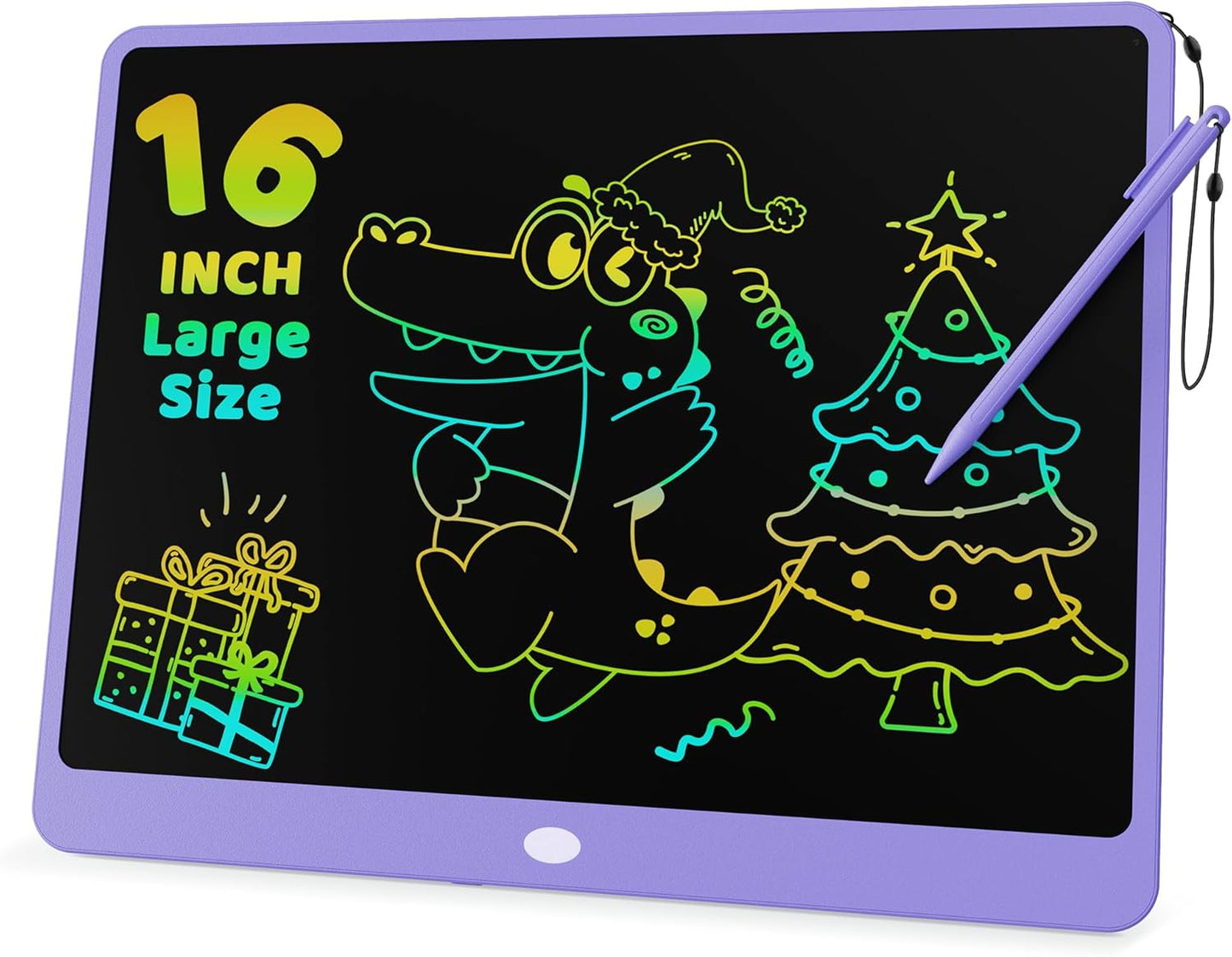 LCD Writing Tablet, 8.5 Inch Toddler Doodle Board Drawing Tablet, Erasable Reusable Electronic Drawing Pads, Educational and Learning Toy for 3-8 Years Old Boy and Girls (Pink)