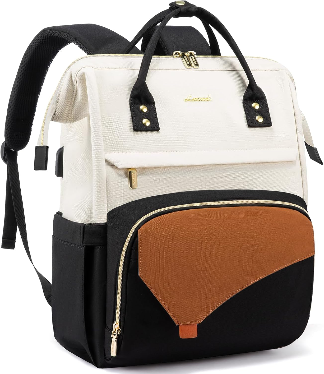 Laptop Backpack for Women, 14 Inch Nurse Teacher Backpack Work College Backpack Travel Bags Computer Laptop Bag Casual Daypack Purse, Black