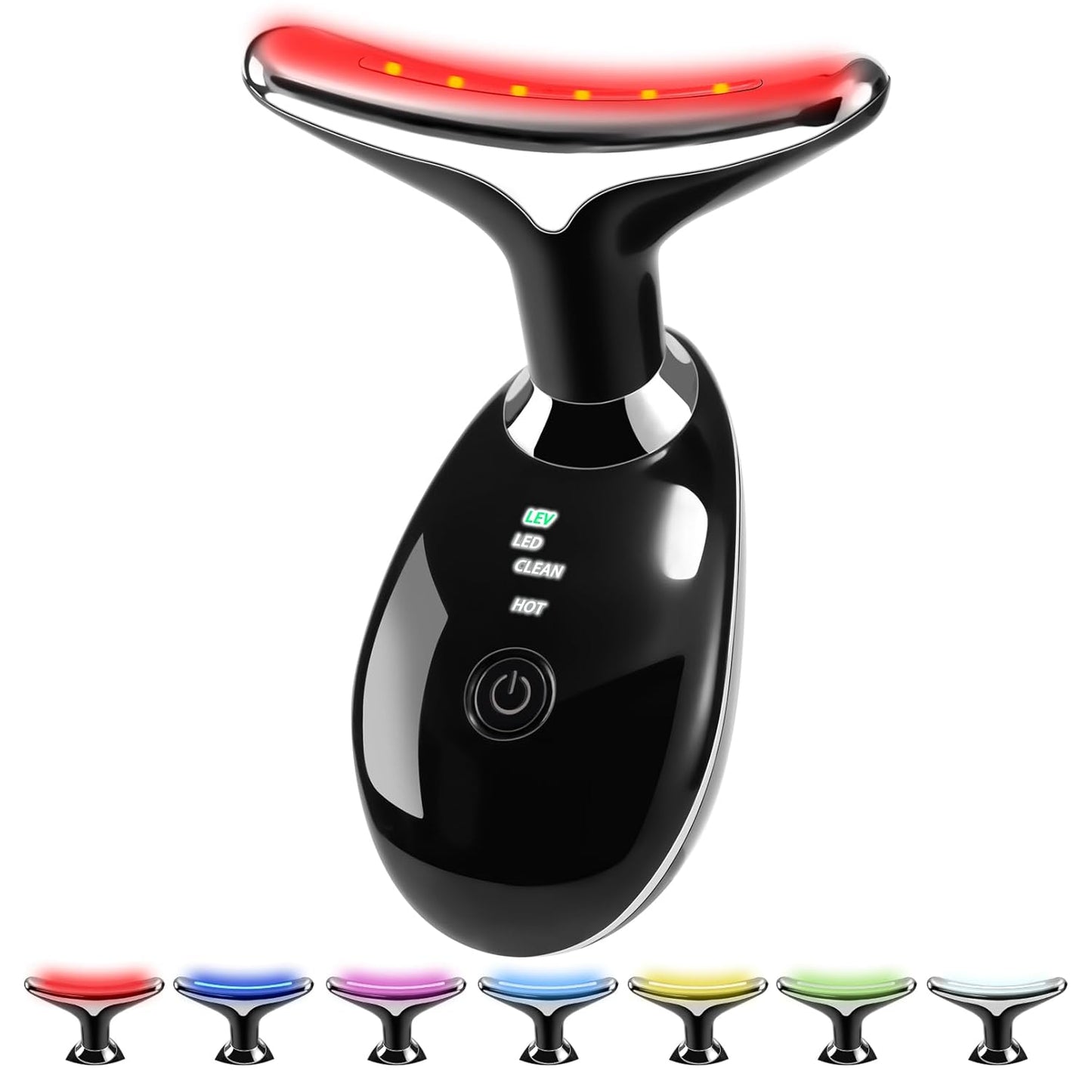 Face and Neck Massager, 3 Color Led Face Neck Massager, Multifunctional Facial Skin Care Tool, Ideal for Home Skin Care