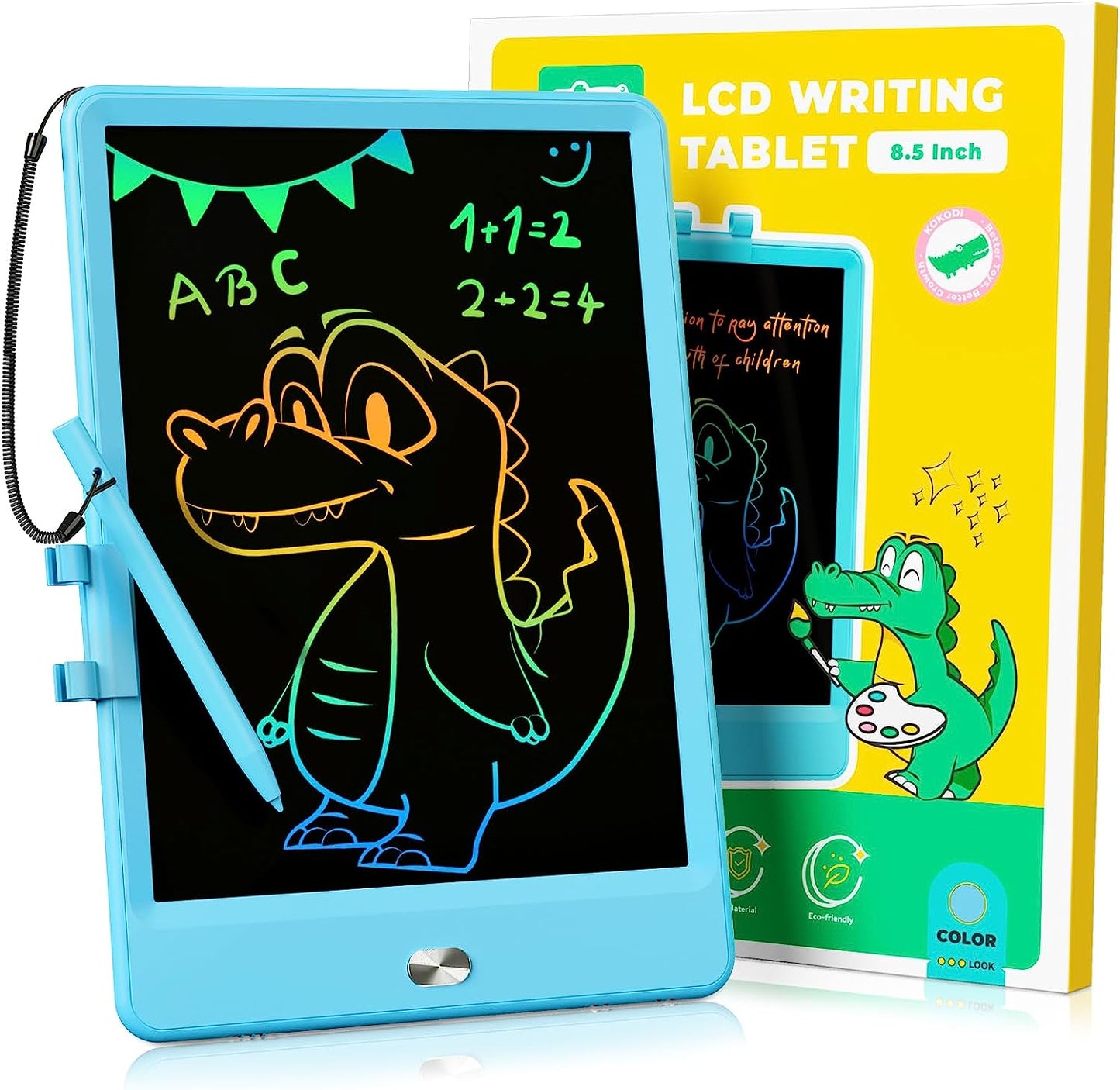 LCD Writing Tablet, 8.5 Inch Toddler Doodle Board Drawing Tablet, Erasable Reusable Electronic Drawing Pads, Educational and Learning Toy for 3-8 Years Old Boy and Girls (Pink)