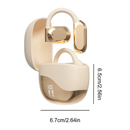Real Time AI Translator Earbuds Bluetooth-Compatible 5.4 Translator Headset Noise Cancelling Translation Ear Hook for Business
