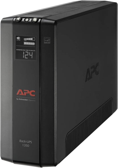 Battery Backup Surge Protector, BX850M Backup Battery Power Supply, AVR, Dataline Protection,12.2 X 3.58 X 7.48 Inches (Black)