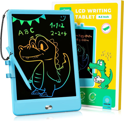 LCD Writing Tablet, 8.5 Inch Toddler Doodle Board Drawing Tablet, Erasable Reusable Electronic Drawing Pads, Educational and Learning Toy for 3-8 Years Old Boy and Girls (Pink)